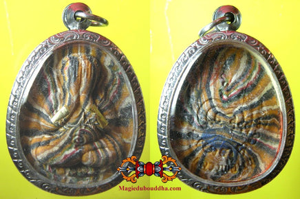 Amulettes protectrice multicolores du Bouddha Phra Pidta - Wat Pikul Thong (Temple du Très Vénérable LP Pae). La Magie du Bouddha.
