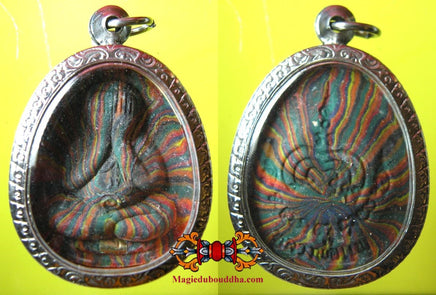 Amulettes protectrice multicolores du Bouddha Phra Pidta - Wat Pikul Thong (Temple du Très Vénérable LP Pae). La Magie du Bouddha.