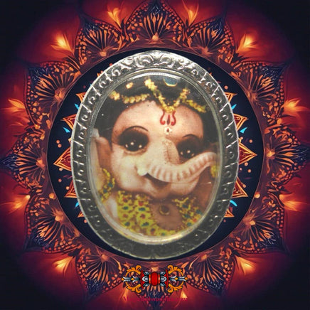 Belle amulette de Phra Pikanet Noi (bébé Ganesh) - Wat Khaek (Wat Sri Maha Mariamman). La Magie du Bouddha.