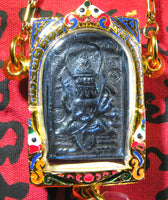 Collier Phra Phrom Alchimique et bille Look Aum Phong Jakapat - Wat Sakai. La Magie du Bouddha.