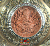 Amulette Thaï de Ganesh tantrique et Lersi - Wat Phratat Doï Kham. La Magie du Bouddha.