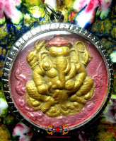 Grande amulette de Ganesh et Lersi - Vénérable Lersi Amnat. La Magie du Bouddha.