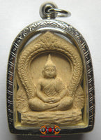 Amulette Thaï du Bouddha Phra Puthajao et Hanuman - Très Vénérable LP Foo (Wat Bang Samak). La Magie du Bouddha.