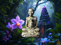 Amulette Roop Lor au masque de Lersi - Très Vénérable LP Kallong (Wat Khao Lem). La Magie du Bouddha.