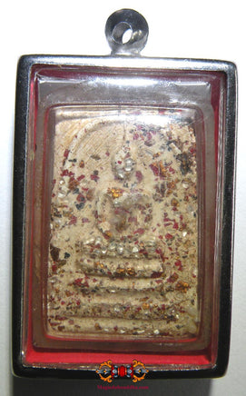 Amulette Phra Somdej en pierres reliques sacrées Phratat - Wat Phratat Bangphuan. La Magie du Bouddha.