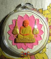 Grande amulette du Très Vénérable Po Than Klai Wajasit - Wat Suan Khan. La Magie du Bouddha.