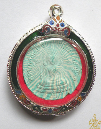 Amulette du Bouddha Phra Phuttha Chinarat (+ Roi Rama V) - Très Vénérable LP Pae. La Magie du Bouddha.
