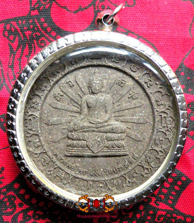 Grande amulette de Ganesh et du Bouddha Luang Phor Yaï - Vénérable Phra Mahasurasak Atisako. La Magie du Bouddha.