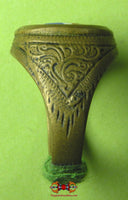 Bague bénie Thaï ancienne du Très Vénérable LP Doem. La Magie du Bouddha.
