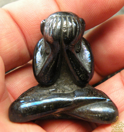 Grande amulette Phra Pidta en alliage Mekkapat bleu – Protection ésotérique par un Ajarn de la lignée de LP Nah La Magie du Bouddha.
