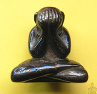 Grande amulette Phra Pidta en alliage Mekkapat bleu – Protection ésotérique par un Ajarn de la lignée de LP Nah La Magie du Bouddha.