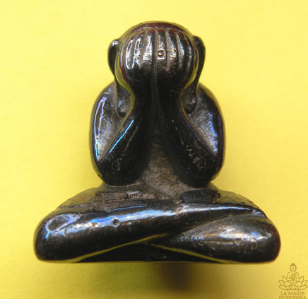 Grande amulette Phra Pidta en alliage Mekkapat bleu – Protection ésotérique par un Ajarn de la lignée de LP Nah La Magie du Bouddha.