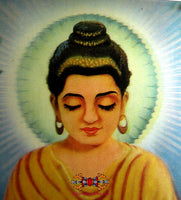 Carte postale ancienne Thaï du Bouddha . La Magie du Bouddha.