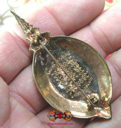 Broche sacrée Phra Ratchapom Mahayant - Très Vénérable LP Lersi Lingdam. La Magie du Bouddha.
