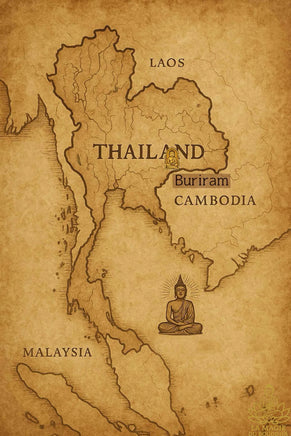 Amulette Luang Phor Thuat – Poudre sacrée et fer bleu Lek Namphi (Wat Chaimongkol – 2015) La Magie du Bouddha.