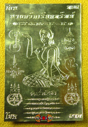 Cartes sacrées Yant de la déesse Thaï de fortune Mae Nang Kwak. La Magie du Bouddha.