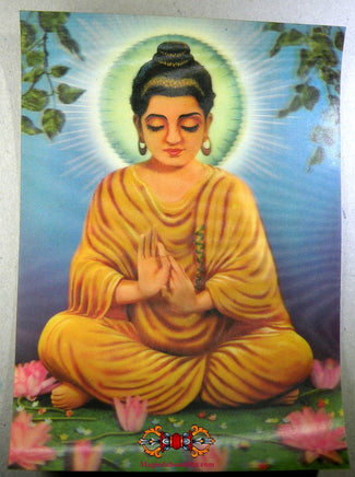 Carte postale ancienne Thaï du Bouddha . La Magie du Bouddha.