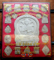 Collection de 19 amulettes Thaï - Vénérable LP Mahasawat. La Magie du Bouddha.