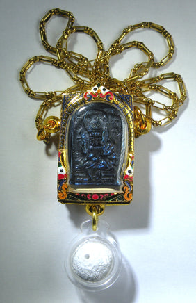 Collier Phra Phrom Alchimique et bille Look Aum Phong Jakapat - Wat Sakai. La Magie du Bouddha.