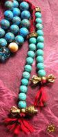 Chapelet tibétain mala pour la pratique du Bouddha de médecine Sangye Menla. La Magie du Bouddha.