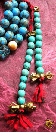 Chapelet tibétain mala pour la pratique du Bouddha de médecine Sangye Menla. La Magie du Bouddha.