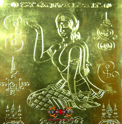 Cartes sacrées Yant de la déesse Thaï de fortune Mae Nang Kwak. La Magie du Bouddha.