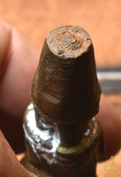 Pommeau ancien de canne en cuivre massif – Ermite Lersi sculpté à la main – Pièce unique La Magie du Bouddha.