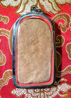 Amulette Népalaise du dieu éléphant Ganesh debout - tablette votive en terre cuite. La Magie du Bouddha.