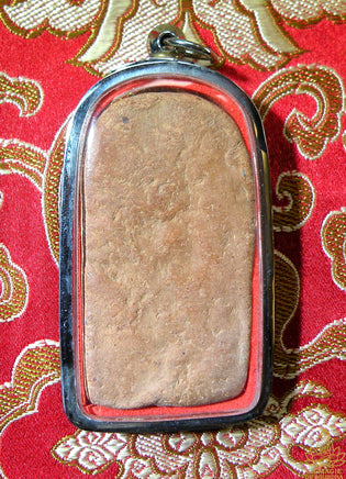 Amulette Népalaise du dieu éléphant Ganesh debout - tablette votive en terre cuite. La Magie du Bouddha.