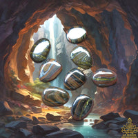 Galet-Pendentif Œil de Tigre – Bénédiction du Vénérable Lersi Tafai. La Magie du Bouddha.