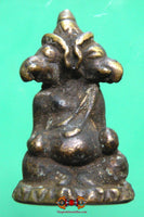 Rare amulette ancienne Cambodgienne de Ganesh à deux têtes. La Magie du Bouddha.