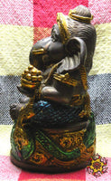 Statuette alchimique de Phra Pikanet (Ganesh) - Très Vénérable LP Dooh. La Magie du Bouddha.