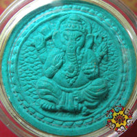 Amulette Thaï verte de Phra Pidta et Phra Pikanet. La Magie du Bouddha.