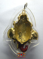 Amulette masque de Ganesh rouge - Vénérable Phra Ajarn Song. La Magie du Bouddha.