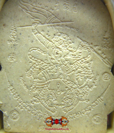 Amulette Thaï du Bouddha Phra Puthajao et Hanuman - Très Vénérable LP Foo (Wat Bang Samak). La Magie du Bouddha.