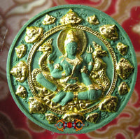 Grande amulette Phra Théwarat Potheesat Jatukham Rammathep - Wat Mahatat