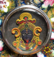Grande amulette de Kali et Ganesh - Temple de Ban Thep Phrasit. La Magie du Bouddha.