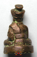 Rare amulette Lersi en cuivre - Très Vénérable LP Phromma. La Magie du Bouddha.
