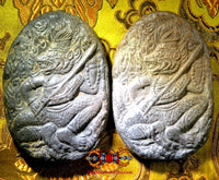 Tablette votive Lersi tatoueur à face de tigre. La Magie du Bouddha.