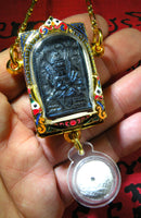 Collier Phra Phrom Alchimique et bille Look Aum Phong Jakapat - Wat Sakai. La Magie du Bouddha.