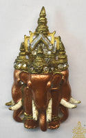 Broche sacrée de l’Éléphant à trois têtes Airavata – Luang Phor Taweesak