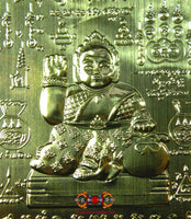 Cartes sacrées Yant de la déesse Thaï de fortune Mae Nang Kwak. La Magie du Bouddha.