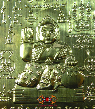 Cartes sacrées Yant de la déesse Thaï de fortune Mae Nang Kwak. La Magie du Bouddha.