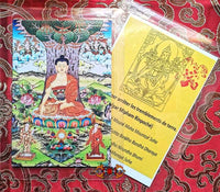 Carte photo mantra pour arrêter les tremblements de terre - Très Vénérable Chatral Rinpoché. La Magie du Bouddha.