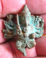 Amulette ancienne de Ganesh à 10 bras. La Magie du Bouddha.