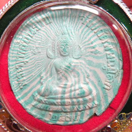 Amulette du Bouddha Phra Phuttha Chinarat (+ Roi Rama V) - Très Vénérable LP Pae. La Magie du Bouddha.