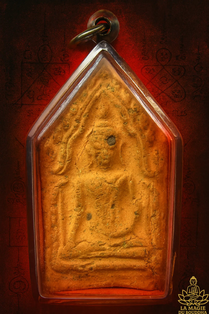 Talisman Phra Khun Paen amulette Thai Takrut Richesse Chance Charme Talisman Phra Khun Paen amulette Thai Takrut Richesse Chance Charme
