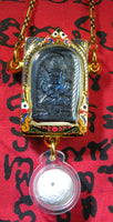 Collier Phra Phrom Alchimique et bille Look Aum Phong Jakapat - Wat Sakai. La Magie du Bouddha.