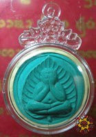 Amulette Thaï verte de Phra Pidta et Phra Pikanet. La Magie du Bouddha.