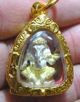 Amulette précieuse de Ganesh - Vénérable Phrakru Silimonghön et Très Vénérable Pothan Klai Wajasit. La Magie du Bouddha.